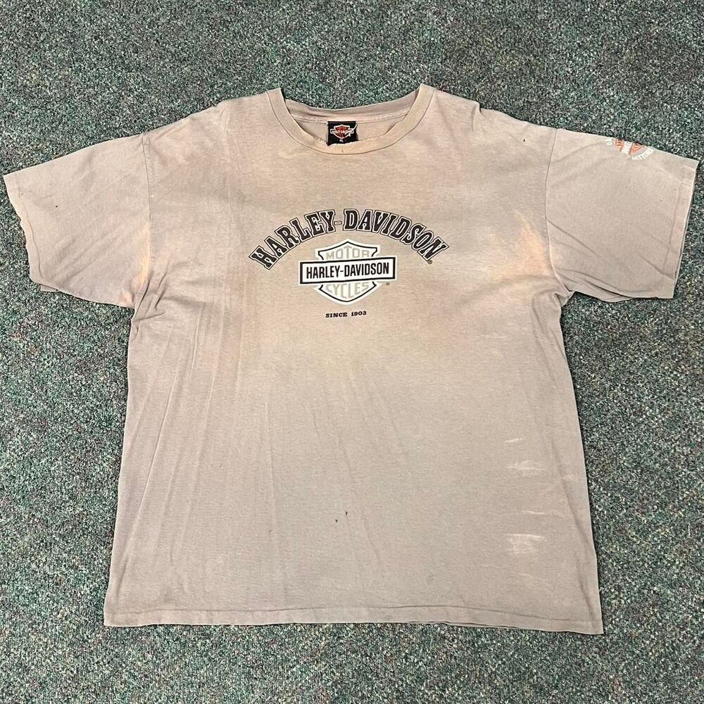 Original 90s Vintage Harley Davidson Daytona Beach Grey tee
